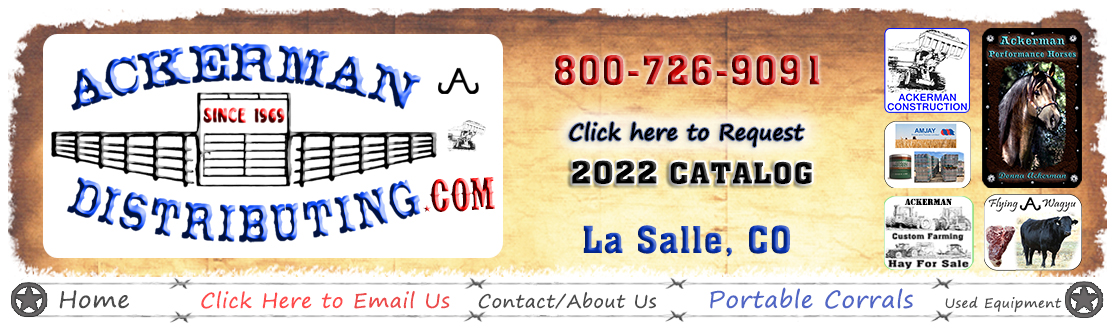 Ackerman Distributing Phone # 800-726-9091 ~ 22935 County Road 33 La Salle, Co 80645